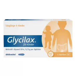 GLYCILAX Zetpillen voor kinderen, 6 stuks