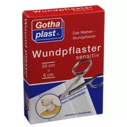 GOTHAPLAST Wondgips gevoelig 6 cm x 0,5 m gesneden, 1 st