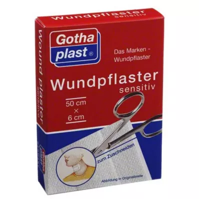 GOTHAPLAST Wondgips gevoelig 6 cm x 0,5 m gesneden, 1 st GOTHAPLAST Wondgips gevoelig 6 cm x 0,5 m gesneden, 1 st
