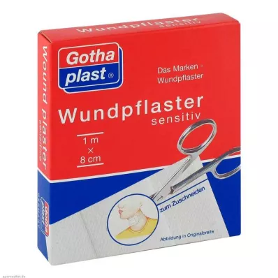 GOTHAPLAST Wondgips gevoelig 8 cmx1 m gesneden, 1 pc GOTHAPLAST Wondgips gevoelig 8 cmx1 m gesneden, 1 pc