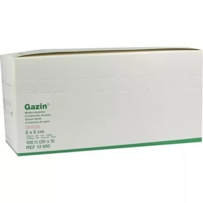 GAZIN Gaas comp.5x5 cm steriel 12x, 20X5 st