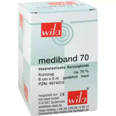 MEDIBAND 70 Korterekzwachtel 8 cm x 5 m, huidkleurig, 1 st MEDIBAND 70 Korterekzwachtel 8 cm x 5 m, huidkleurig, 1 st