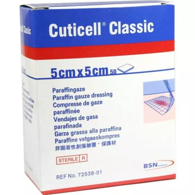 CUTICELL Klassiek wondgaas 5x5 cm, 50 stuks CUTICELL Klassiek wondgaas 5x5 cm, 50 stuks
