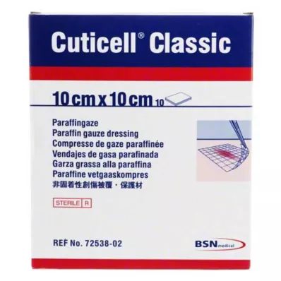 CUTICELL Klassiek wondgaas 10x10 cm, 10 stuks CUTICELL Klassiek wondgaas 10x10 cm, 10 stuks