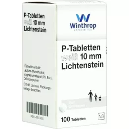 P TABLETTEN wit 10 mm, 100 st