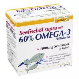 SEEFISCHÖL Supra met 60% omega-3 vette zachte capsules, 100 stuks