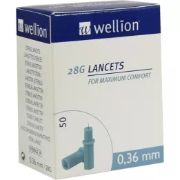 WELLION Lancetten 28 G, 50 stuks
