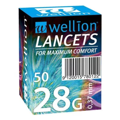 WELLION Lancetten 28 G, 50 stuks