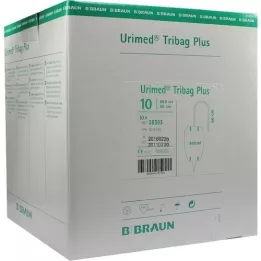URIMED Tribag Plus Urine Beenstuk 800ml 60cm ster., 10 st