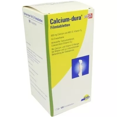 CALCIUM DURA Vit D3 filmomhulde tabletten, 120 stuks