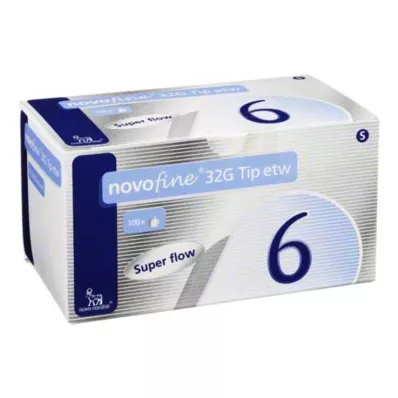 NOVOFINE 6 mm canules 32 G Tip sth, 100 stuks NOVOFINE 6 mm canules 32 G Tip sth, 100 stuks
