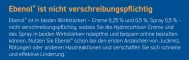 Instructions for use for EBENOL 0,5% crème, 30 g - 4