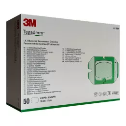 TEGADERM 3M I.V. Geavanceerde Fixatie V.10x12 cm 1688, 50 st