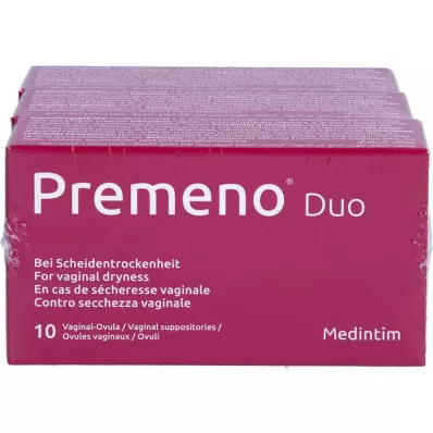 PREMENO Duo vaginale vagula, 3 x 10 stuks