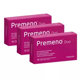 PREMENO Duo vaginale vagula, 3 x 10 stuks