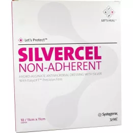 SILVERCEL niet-verklevende kompressen 11x11 cm, 10 stuks