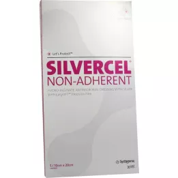 SILVERCEL Niet-verklevende kompressen 10x20 cm, 5 stuks