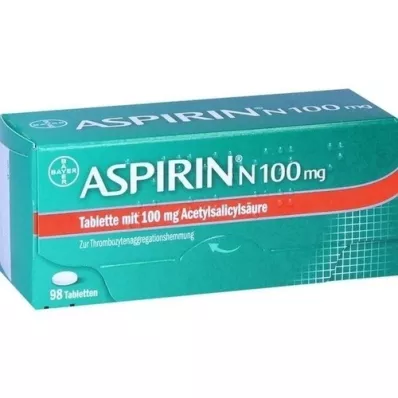 ASPIRIN N 100 mg tabletten, 98 st