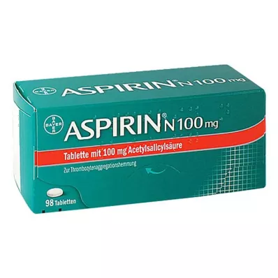ASPIRIN N 100 mg tabletten, 98 st ASPIRIN N 100 mg tabletten, 98 st
