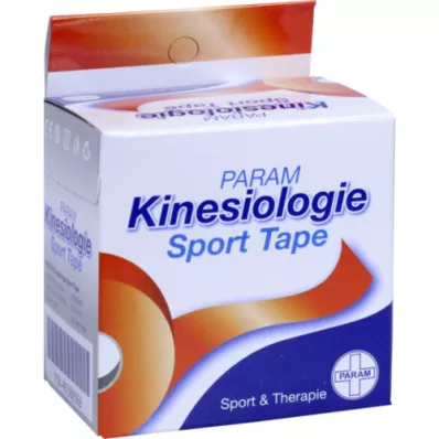 KINESIOLOGIE Sporttape 5 cmx5 m rood, 1 stuk