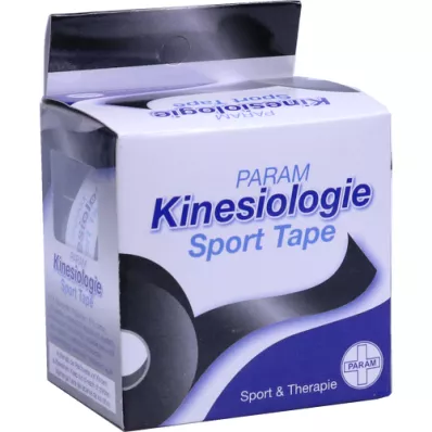 KINESIOLOGIE Sporttape 5 cmx5 m zwart, 1 st