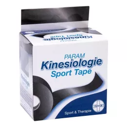 KINESIOLOGIE Sporttape 5 cmx5 m zwart, 1 st