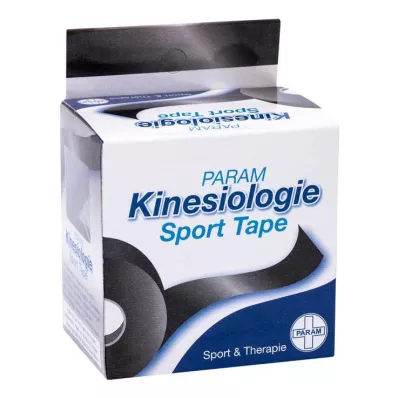 KINESIOLOGIE Sporttape 5 cmx5 m zwart, 1 st KINESIOLOGIE Sporttape 5 cmx5 m zwart, 1 st
