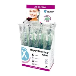 MIRADENT Wegwerptandenborstel Happy Morning Xylitol, 50 stuks