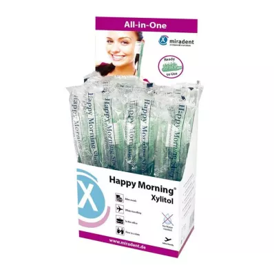 MIRADENT Wegwerptandenborstel Happy Morning Xylitol, 50 stuks