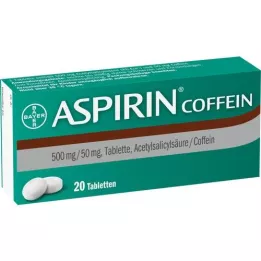ASPIRIN Cafeïne tabletten, 20 stuks