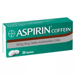 ASPIRIN Cafeïne tabletten, 20 stuks