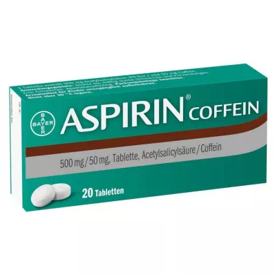 ASPIRIN Cafeïne tabletten, 20 stuks ASPIRIN Cafeïne tabletten, 20 stuks