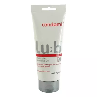 CONDOMI Lub glijmiddel en massage gel, 200 ml CONDOMI Lub glijmiddel en massage gel, 200 ml