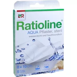 RATIOLINE aqua douchepleister Plus 8x10 cm steriel, 5 st