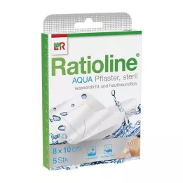 RATIOLINE aqua douchepleister Plus 8x10 cm steriel, 5 st