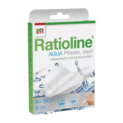 RATIOLINE aqua douchepleister Plus 8x10 cm steriel, 5 st