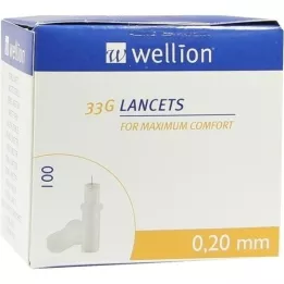 WELLION Lancetten 33 G, 100 stuks