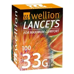 WELLION Lancetten 33 G, 100 stuks