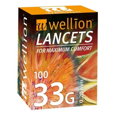 WELLION Lancetten 33 G, 100 stuks