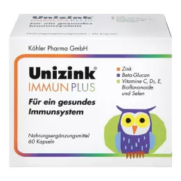 UNIZINK Immuun Plus Capsules, 1X60 Capsules