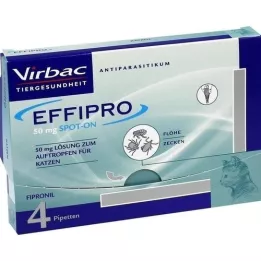 EFFIPRO 50 mg oplossing voor katten, 4 stuks