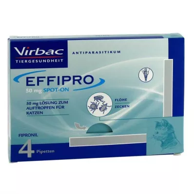 EFFIPRO 50 mg oplossing voor katten, 4 stuks