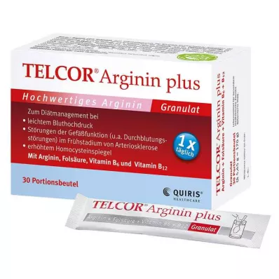 TELCOR Arginine plus Btl. korrels, 30 stuks TELCOR Arginine plus Btl. korrels, 30 stuks