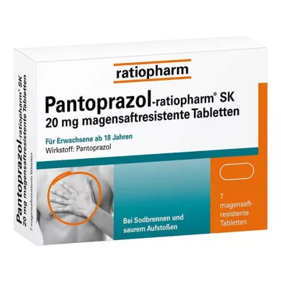 PANTOPRAZOL-ratiopharm SK 20 mg enterische tablet, 7 st