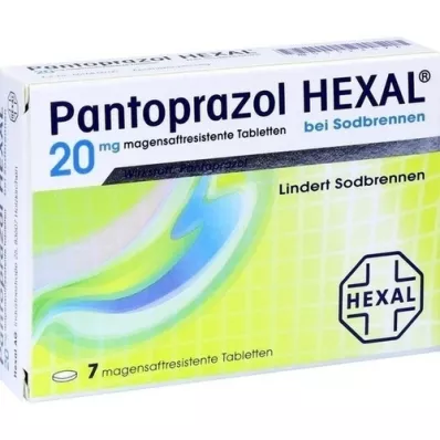 PANTOPRAZOL HEXAL b.Brandend maagzuur enteric-coated tabletten, 7 stuks