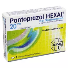 PANTOPRAZOL HEXAL b.Brandend maagzuur enteric-coated tabletten, 7 stuks