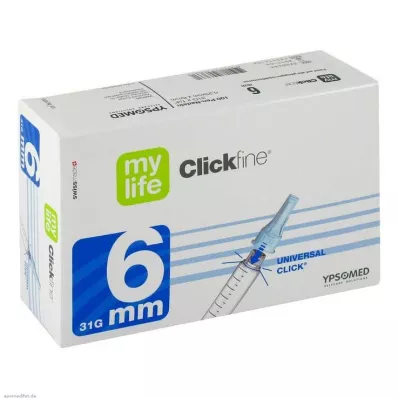 MYLIFE Clickfine pennaalden 6 mm 31 G, 100 stuks MYLIFE Clickfine pennaalden 6 mm 31 G, 100 stuks