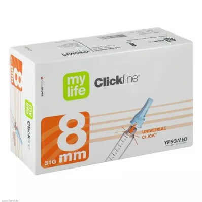 MYLIFE Clickfine pennaalden 8 mm, 100 stuks