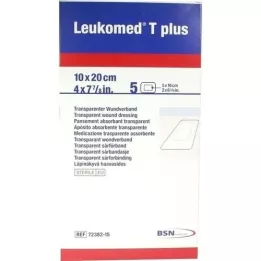 LEUKOMED transp.plus steriele pleisters 10x20 cm, 5 stuks