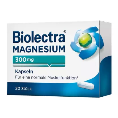 BIOLECTRA Magnesium 300 mg Capsules, 20 Capsules BIOLECTRA Magnesium 300 mg Capsules, 20 Capsules